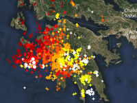 2.000 κεραυνοί χθες βράδυ στη Δυτική Πελοπόννησο 