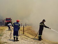 Μυκήνες: Υπό μερικό έλεγχο η φωτιά που &...