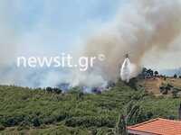 Σε πύρινο κλοιό η Αττική- Τέσσερις ταυτό...