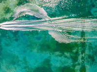 H εγκατάσταση για το θαλάσσιο σκι των Με...