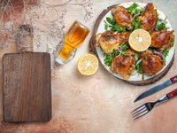 Συνταγή για κοτόπουλο λεμονάτο με σκόρδο