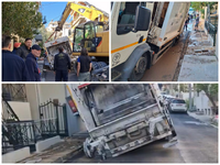 Πάτρα: Καθίζηση δρόμου στο Δασύλλιο - Απ...