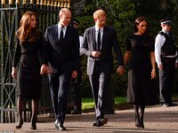 Οι πρίγκιπες Γουίλιαμ και Χάρι και η Μέγ...