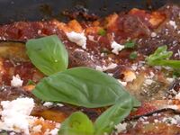 Λαζάνια με μελιτζάνες και ανθότυρο από τ...