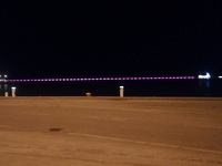 Φωτίστηκε ροζ ο κυματοθραύστης της Πάτρας! ΦΩΤΟ