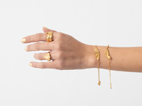 δαχτυλιδια Historia ασημένιο με 18K κίτρ...