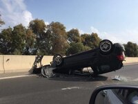 Ι.Χ. αναποδογύρισε στην Περιμετρική Πατρ...