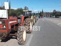Πάτρα: Αγρότες με δεκάδες τρακτέρ από δυ...