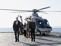 Στη Φρεγάτα «Κίμων» Μητσοτάκης και Χριστ...