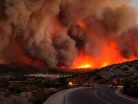 Ζάκυνθος: Μεγάλη πυρκαγιά στο χωριό Κοιλιωμένος