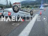 Ηλεία: Ανεμοστρόβιλος τούμπαρε αυτοκίνητ...