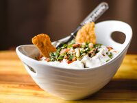 Συνταγή για σαλάτα με μαυρομάτικα φασόλι...