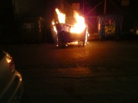 Αγρίνιο: Στις φλόγες οκτώ κάδοι απορριμμ...