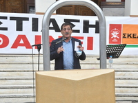 Ο Δήμαρχος Πατρέων στη συγκέντρωση κατασ...