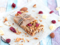 Μπάρες βρώμης με κράνμπερι