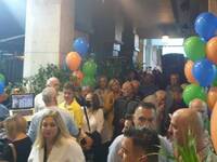 Πάτρα: Υπο βροχή τα εγκαίνια του εκλογικ...