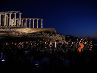 Ο Σταύρος Ξαρχάκος στο Κάστρο Ρίου την Τ...