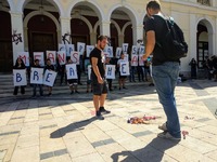 Ι can't breathe! Διαμαρτυρία στην πλατεί...