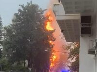 Ναύπακτος: Φωτιά σε δέντρο από χτύπημα κ...