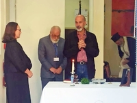 Ο Χαράλαμπος Μπονάνος στον Αγιασμό του Δ...