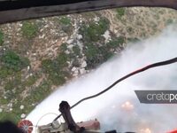 Φωτιά στο Ρέθυμνο: Μάχη με τις αναζωπυρώ...