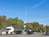 Πάτρα: Πήρε κλίση η κολώνα στην Ακτή Δυμαίων