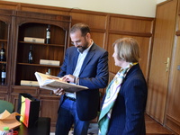 Με την Πρέσβη του Βελγίου είχε συνάντηση...