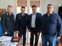 Συνάντηση Πέτρου Ψωμά με τον Διοικητή της Τροχαίας