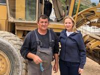 Ευσταθία Γιαννιά: Επίσκεψη στα εργοτάξια...