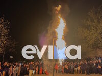 Εύβοια: Έκαψαν και φέτος τον Ιούδα σε κε...