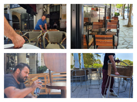 Κάναμε βόλτα ! Βγήκαν έξω τα τραπεζοκαθί...