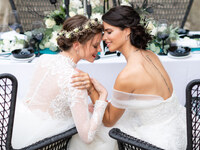 Ρομαντικό, boho PRONOVIAS νυφικό από μετ...