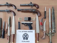Δυτ. Αχαΐα: Είχε από όπλα μέχρι ξίφη