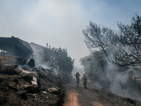 Ανεξέλεγκτες οι φωτιές σε Κερατέα και Βί...