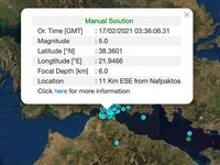 Συνεχείς οι μετασεισμοί μετά τα 5 Ρίχτερ...