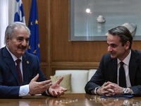 Συνάντηση του Κυρ. Μητσοτάκη με τον Λίβυ...