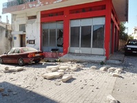 Σεισμός-Κρήτη: Στέγη καταρρέει on camera...