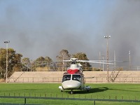 Mε αυτό το ελικόπτερο έφτασε εσπευσμένα ...