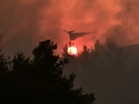 Φωτιά στο Ασπροχώρι Ωρωπού: Στο μέτωπο ε...