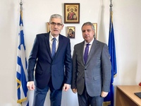  Συνάντηση του Άγγελου Τσιγκρή με τον δι...