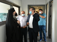 Ο Δήμαρχος Κ. Πελετίδης στον αγιασμό του...