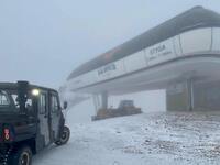 Οι πρώτες νιφάδες έπεσαν, το Χιονοδρομικ...