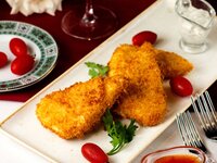 Συνταγή για σνίτσελ κοτόπουλου με μανιτά...