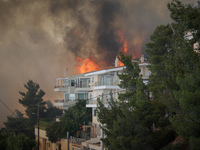 Κάηκαν σπίτια κι αυτοκίνητα στη Βούλα- Εικόνες από την πύρινη λαίλαπα - «Πολύ δύσκολη πυρκαγιά με 3 διαφορετικές εστίες»