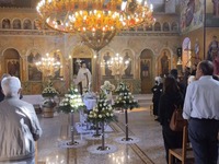 Θλίψη στην κηδεία του Γιώργου Σπυρούλια- ΦΩΤΟ 