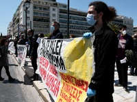 Η πρώτη διαδήλωση εν μέσω καραντίνας- Μα...