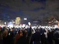 Τέμπη: Μεγαλειώδης συγκέντρωση στο Άμστε...