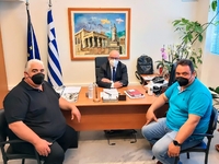 Συνάντηση εργασίας του Πάνου Σακελλαρόπο...