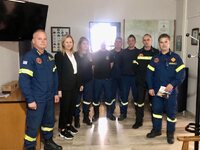 Η Ευσταθία Γιαννιά στην Πυροσβεστική Υπη...