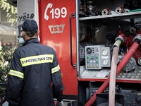 Πυρκαγιά από μολότοφ στο 5ο γυμνάσιο Πατ...